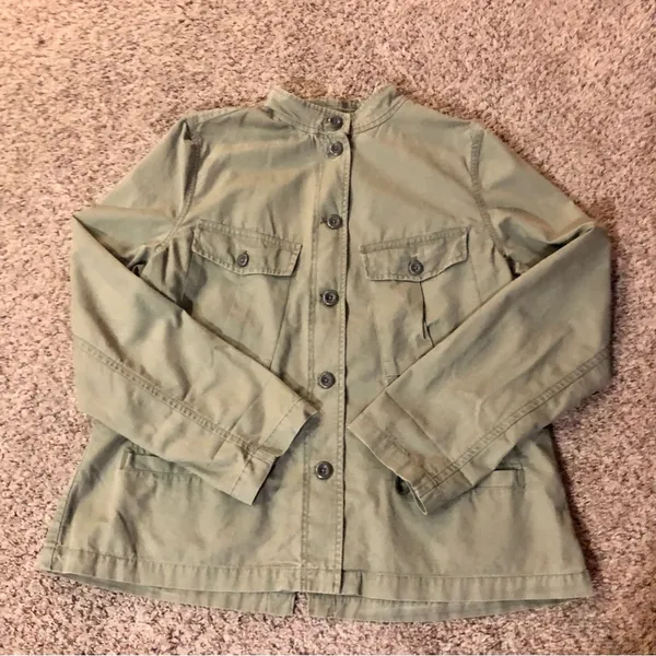 Gap Utility Jacket Womens XL Used Army Green - Image 6