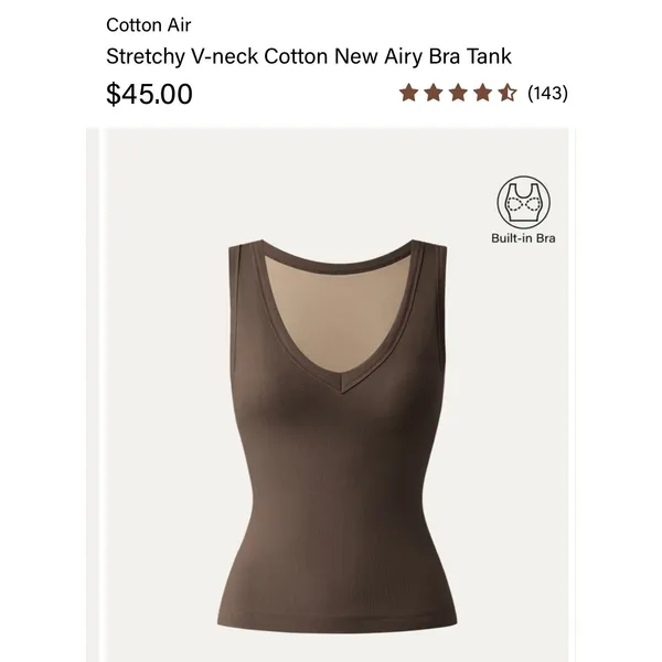 OGL Softly V Neck Built In Bra Tank Top Slate Blue Ribbed Women Size XS NWT - Image 2