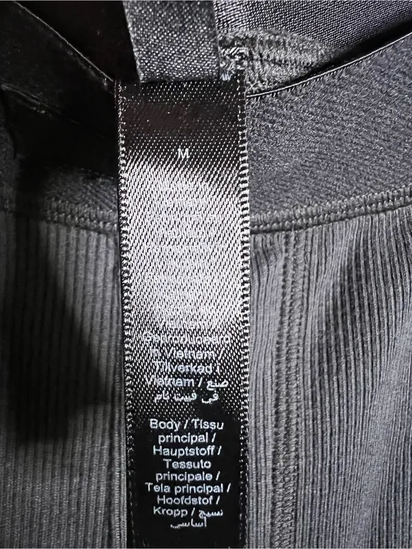 SKIMS Cotton Rib Relaxed Lounge Pants in Black. Size Medium - Image 7