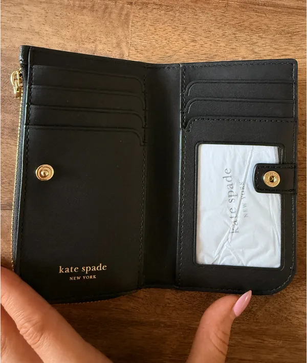 Kate Spade Devin Smooth Leather Small Slim Bifold Wallet - Image 2