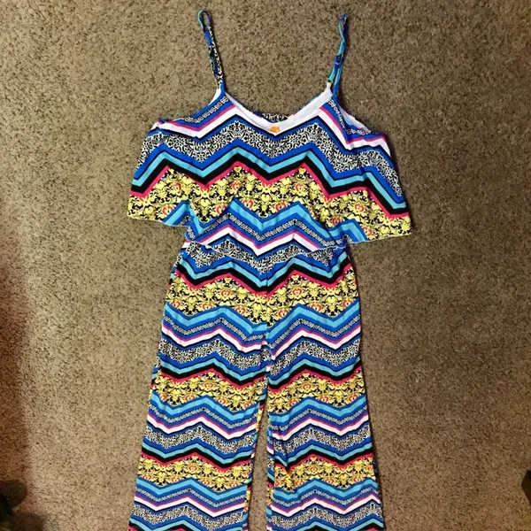Magic Colorful Jumpsuit Sz M Gently Used - Image 13