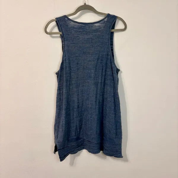 Athleta Maven Heather Blue Pocket Tank Top Sz L - Image 5