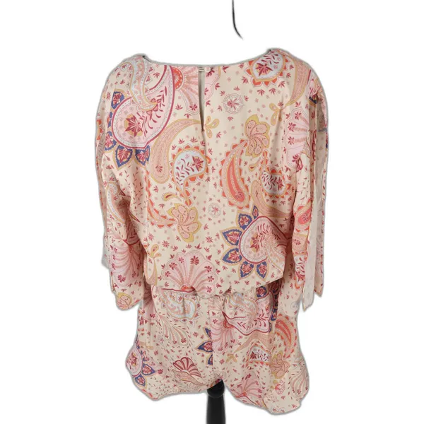 Women’s Lovers + Friends Paisley Romper Pink Multicolor Size Large - Image 2