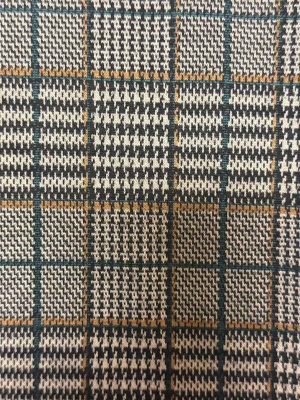 Abercrombie 70s Retro Plaid Flare Pants Vintage Revival Pull On Knit Trousers S - Image 4