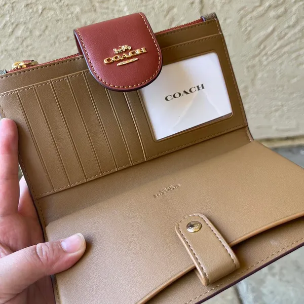 Coach Wild Strawberry Print Tech Wallet - Image 3