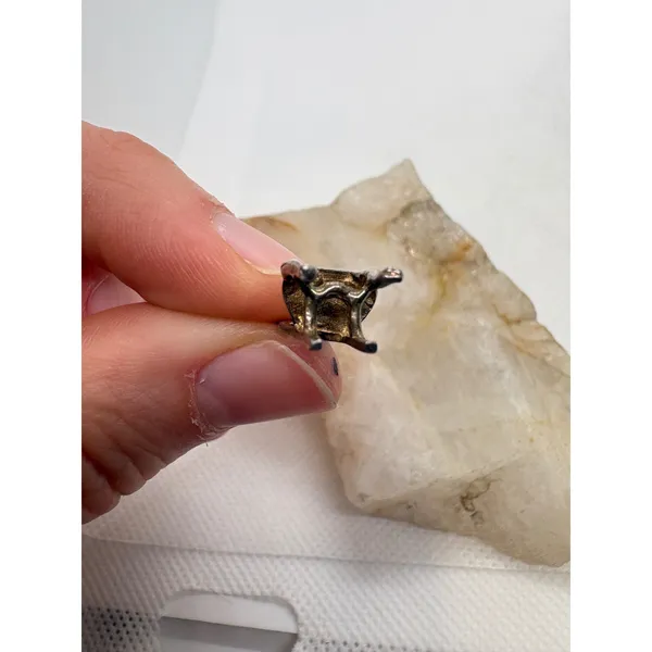 Vintage Sterling Silver Chair Charm Miniature Furniture Pendant 1.36g - Image 7