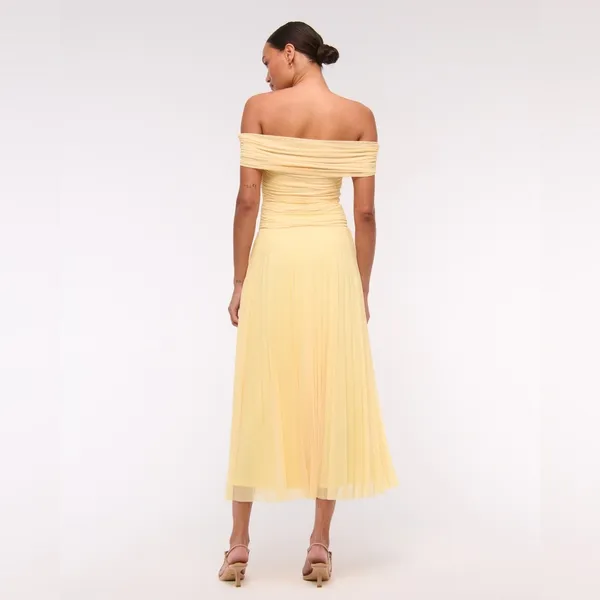 Abercrombie & Fitch -Giselle Drop-Waist Mesh Maxi Dress - Image 3