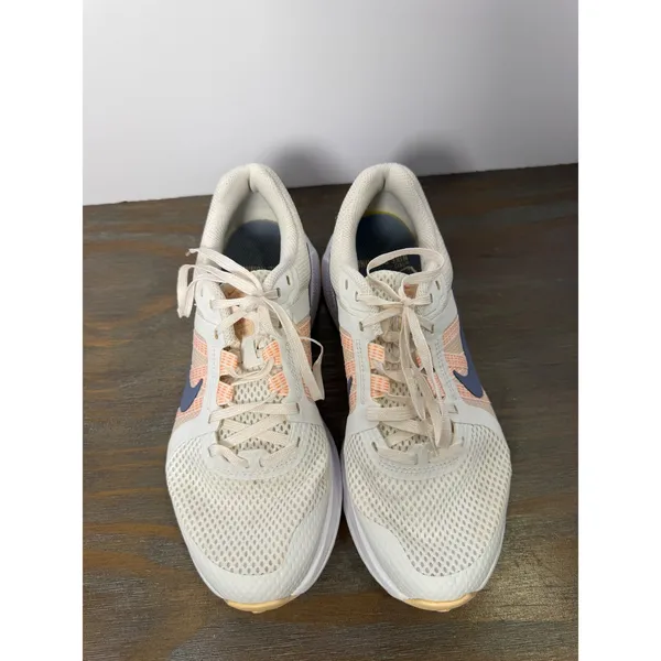 Nike Run Swift 2 Women's Size 8 White Peach Navy Running Shoes - Image 8