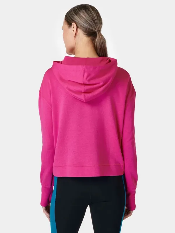 Sweaty Betty After Class Hoodie Pink Hooded Pullover Sweatshirt Updated Style - Image 9