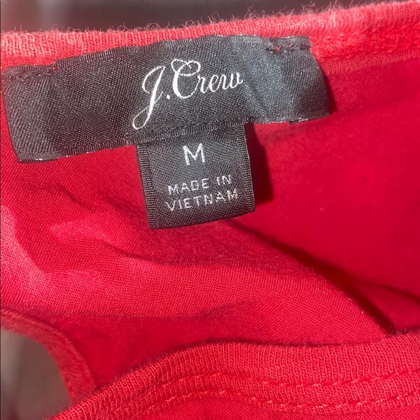 J. Crew Red Eyelet Top Size M - Image 6