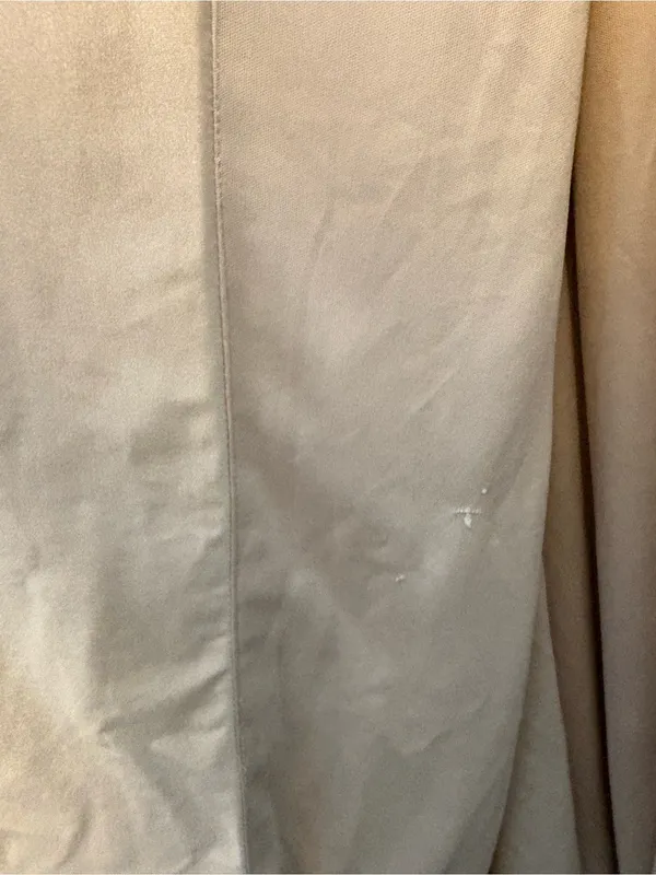 La Femme champagne sleeveless v-neck ruched dress with slit size 6 - Image 10