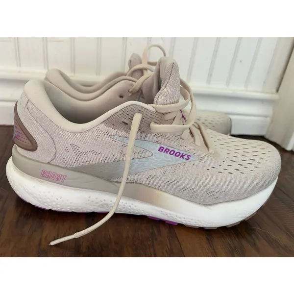 Brooks Womens Ghost 16 Pink Size 8.5 Athletic Running Shoes - Image 2