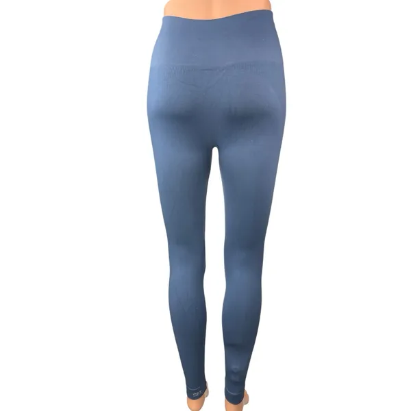 Set Active Women's Blue Mid Rise Athletic Workout Gym Yoga Leggings Pants Sz XS - Image 3