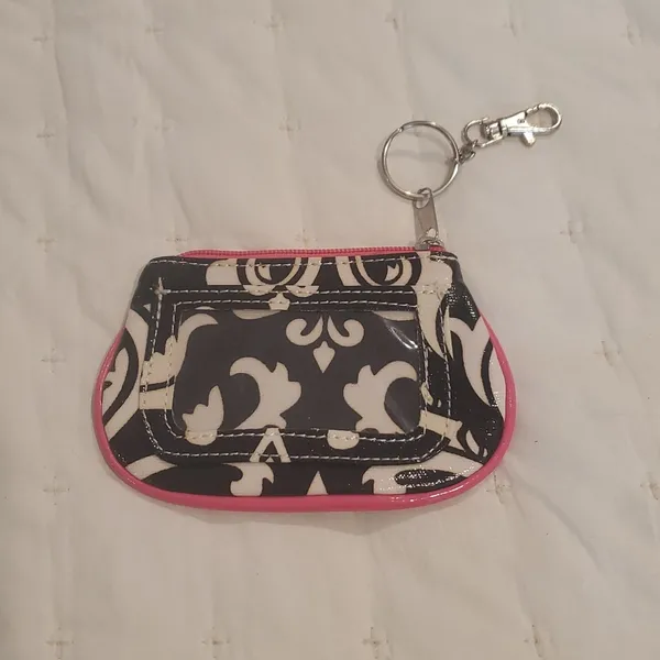 Letter C Monogram Coin/Credit Card Holder (37) Black - Image 2