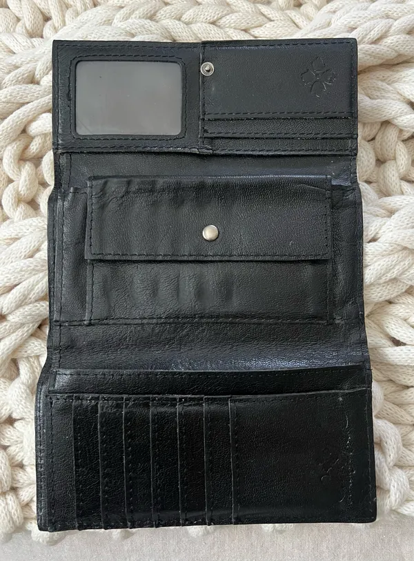 Metal Studded Leather Wallet - Image 3