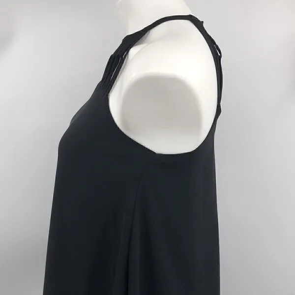 Lulu’s Tell Me black small swing halter dress - Image 3