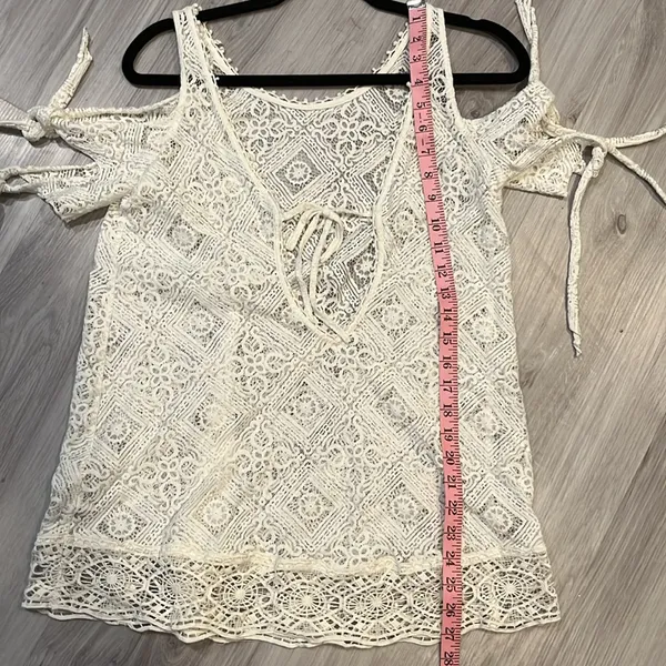 Free‎ people Elegant White Lace Women’s swimsuit cover - Image 8