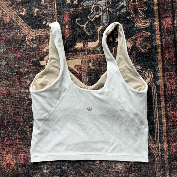 Lululemon‎ align tank top white v neck stretch nulu - Image 5