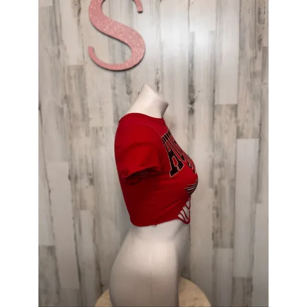 Windsor Hustle Squad Red Cutout Crop Top Size S - Image 7