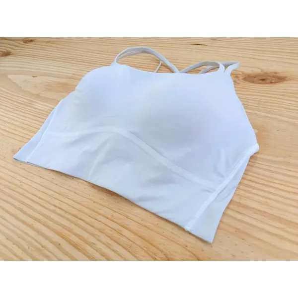 Lululemon Align Bra Gray Size S Nulu Fabric Cross Back Yoga Sports Bra - Image 3