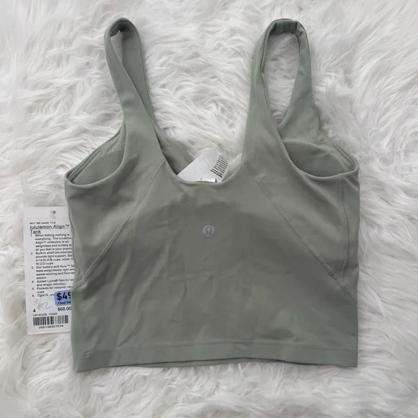 Lululemon Align Tank Top Fog Green Size 4 - Image 6
