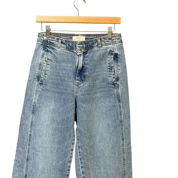 Habitual Womens High Rise Straight Leg Cinch Back Jeans Light Wash 4/27 - Image 4