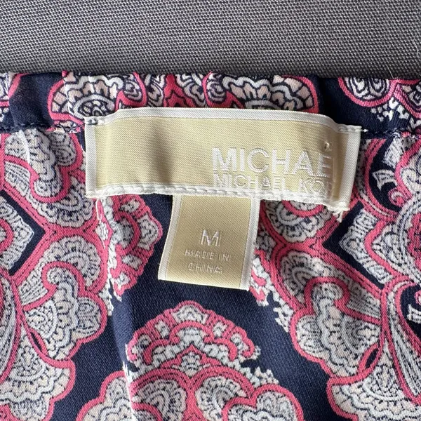 Michael Kors Paisley Print, Off-Shoulder 3/4 Sleeve Blouse M - Image 5