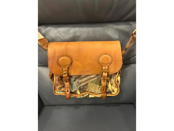 LRL RALPH LAUREN LEATHER MULTI PATCHWORK CROSSBODY BAG - Image 2