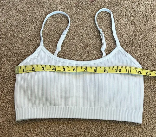 Aerie White Ribbed Bralette Size Medium - Image 7