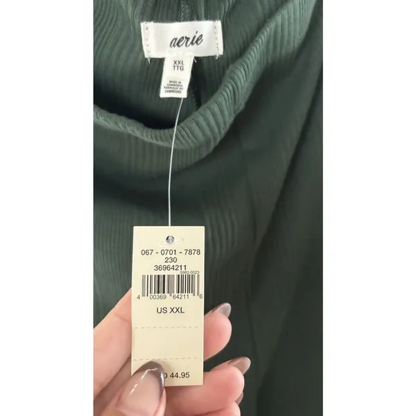 NWT American EAGLE Women Juniors Pants Bottom Forest‎ Green - Image 2