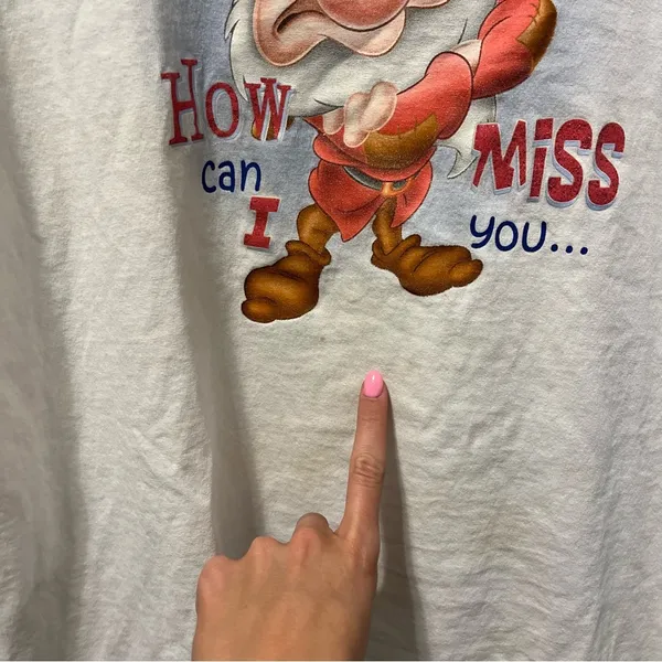 Vintage Disney Grumpy T Shirt - Image 6