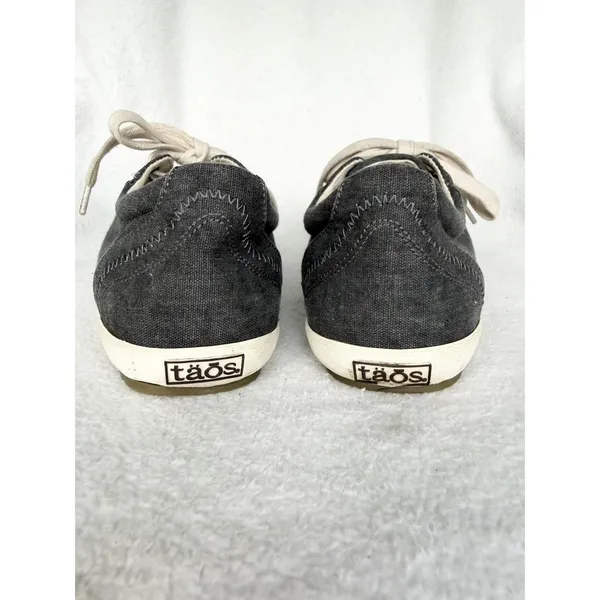 Taos Star Women’s Charcoal Gray Canvas Sneakers Lace Up Arch Support Size 8.5 - Image 4