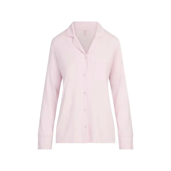 Skims Sleep Long Sleeve Button Up Set In Bloom - Image 6