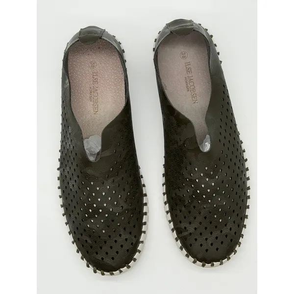 Ilse Jacobsen‎ Tulip Women's Shoes Green Leather 8 Casual Comfort - Image 2