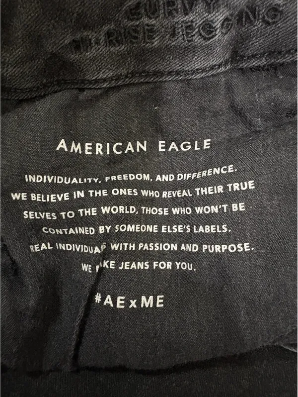 American Eagle Size 18 Regular Black Denim Jeans - Image 7