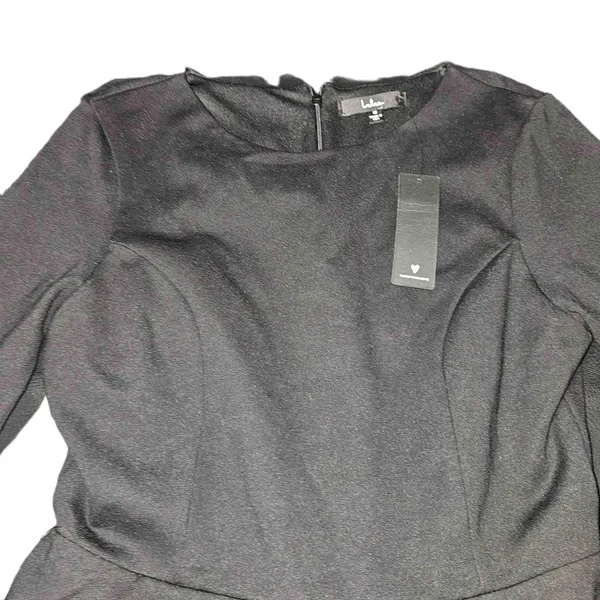 NWT Lulu's Womens Black Sheer Factor Half Sleeve Mesh Skater Mini Dress‎ Medium - Image 3