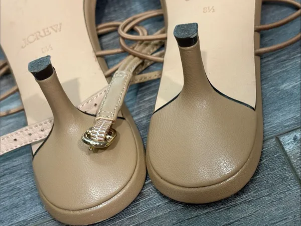 J. Crew Strappy Kitten-heel Sandals Nude 8.5 - Image 5