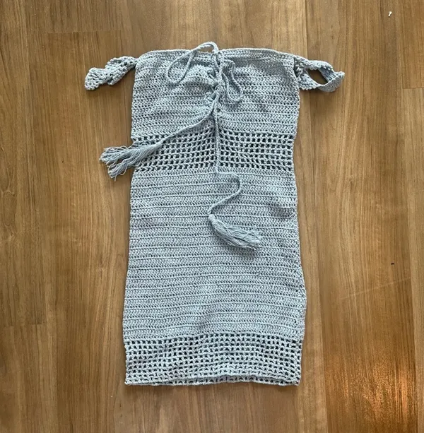 Majorelle Blue Crotchet Dress From Revolve - Image 3