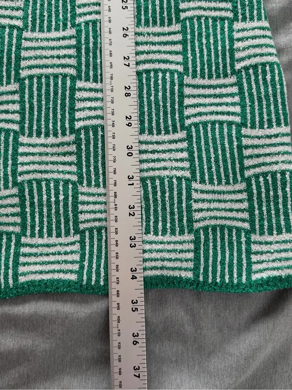Free People Beach Women’s Green & White Terry Knit Mini Dress Size Small Boho - Image 9