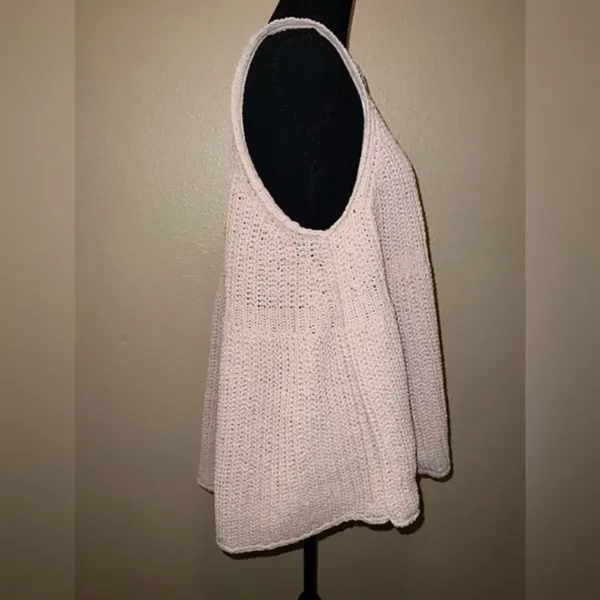 POL Chenille Chunky Knit Tunic Sleeveless Sweater Tank‎ Top small - Image 3