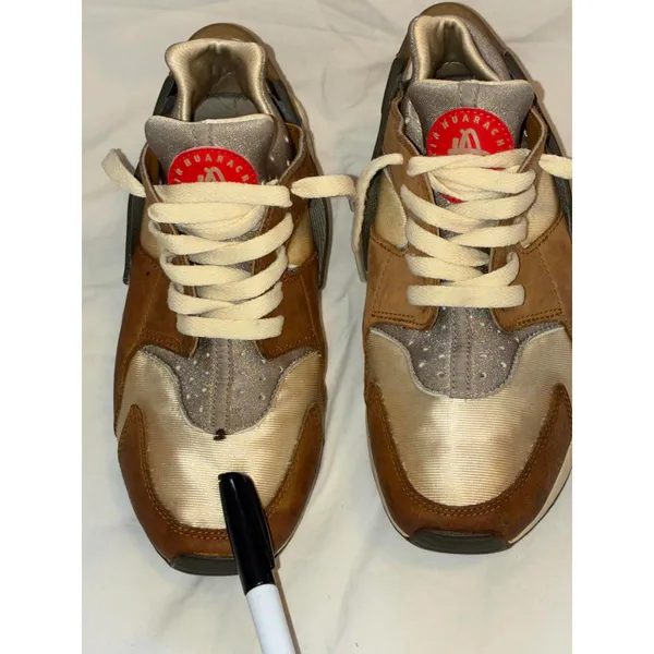Stüssy x Nike Air Huarache LE "Desert Oak" 2021 - DD1381-200 Size 7.5 - Image 3