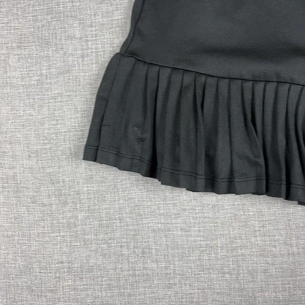 Tail Skirt Womens S Black Pleated Short Jersey Polyester Spandex Elastic Waist - Image 2