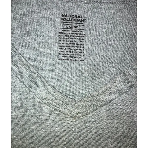 Alabama Crimson Tide T-Shirt Women L V-Neck Gray Graphic NCAA Grunge 90s Sporty‎ - Image 8