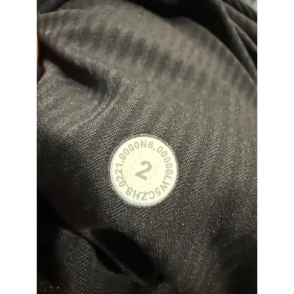 Lululemon Beyond the Studio Jogger Black Ruched Pinstripe Pants Size 2 LW5CZHS - Image 4