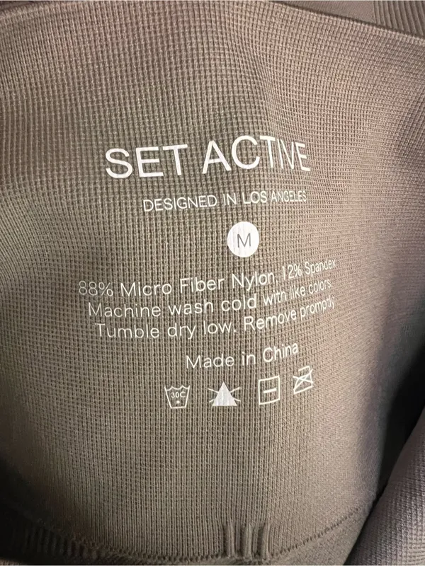 SET Active High-Waist Leggingsuuu in Taupe - Image 5