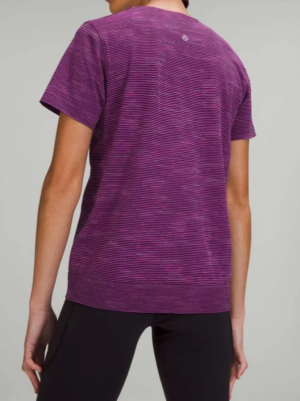 Lululemon Swiftly relaxed short sleeve purple shirt yoga Pilates athleisure - Image 2