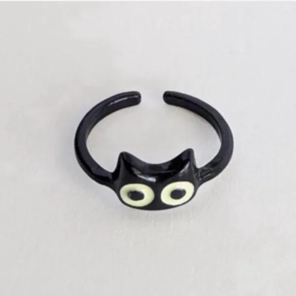 Cartoon Black Cat Ring 🐾 Purrfect for cat lovers 🐈‍⬛ - Image 2