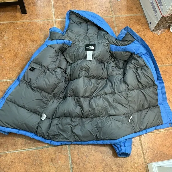 The North Face Puffer Jacket Goose‎ Down Ski Parka Blue size M - Image 5