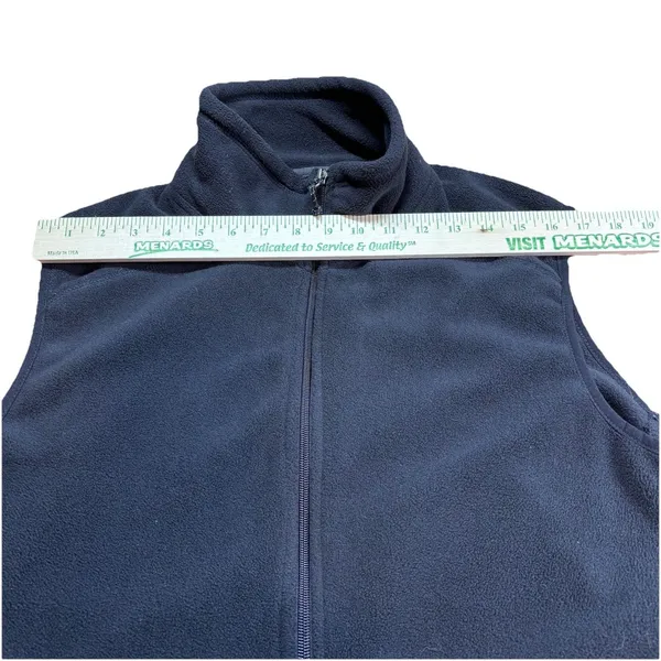 White Sierra Unisex Medium Black Full Zip Fleece Vest Outdoor Layering Casual - Image 10