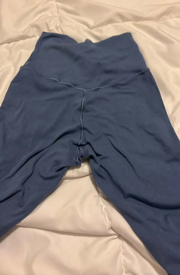 Aerie dusty blue flared leggings - Image 3